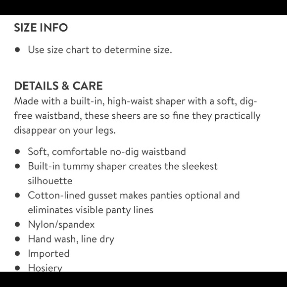 NIB SPANX Firm Believer High Waisted Sheers S6 D - Picture 4 of 4